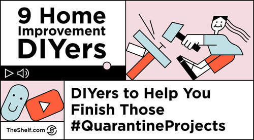 colorful illustration that reads 9 Home Improvement DIYers