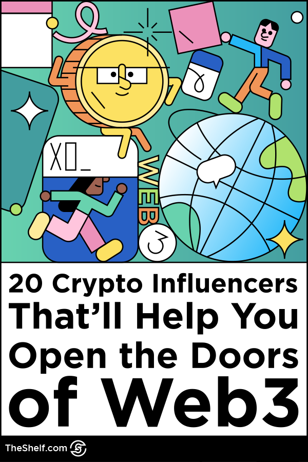 Pinterest pin promoting 20 Crypto Influencers