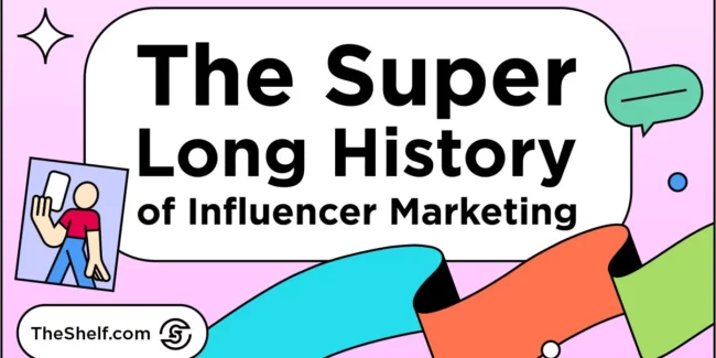 influencer marketing timeline - history of influencer marketing title